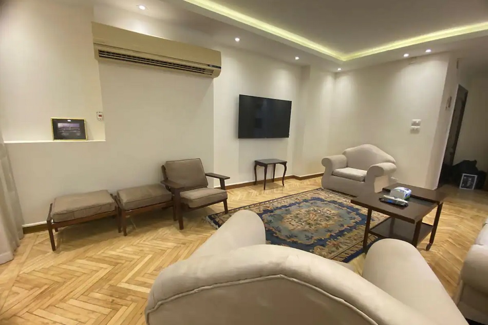 zamalek 2bedroom apartment living room