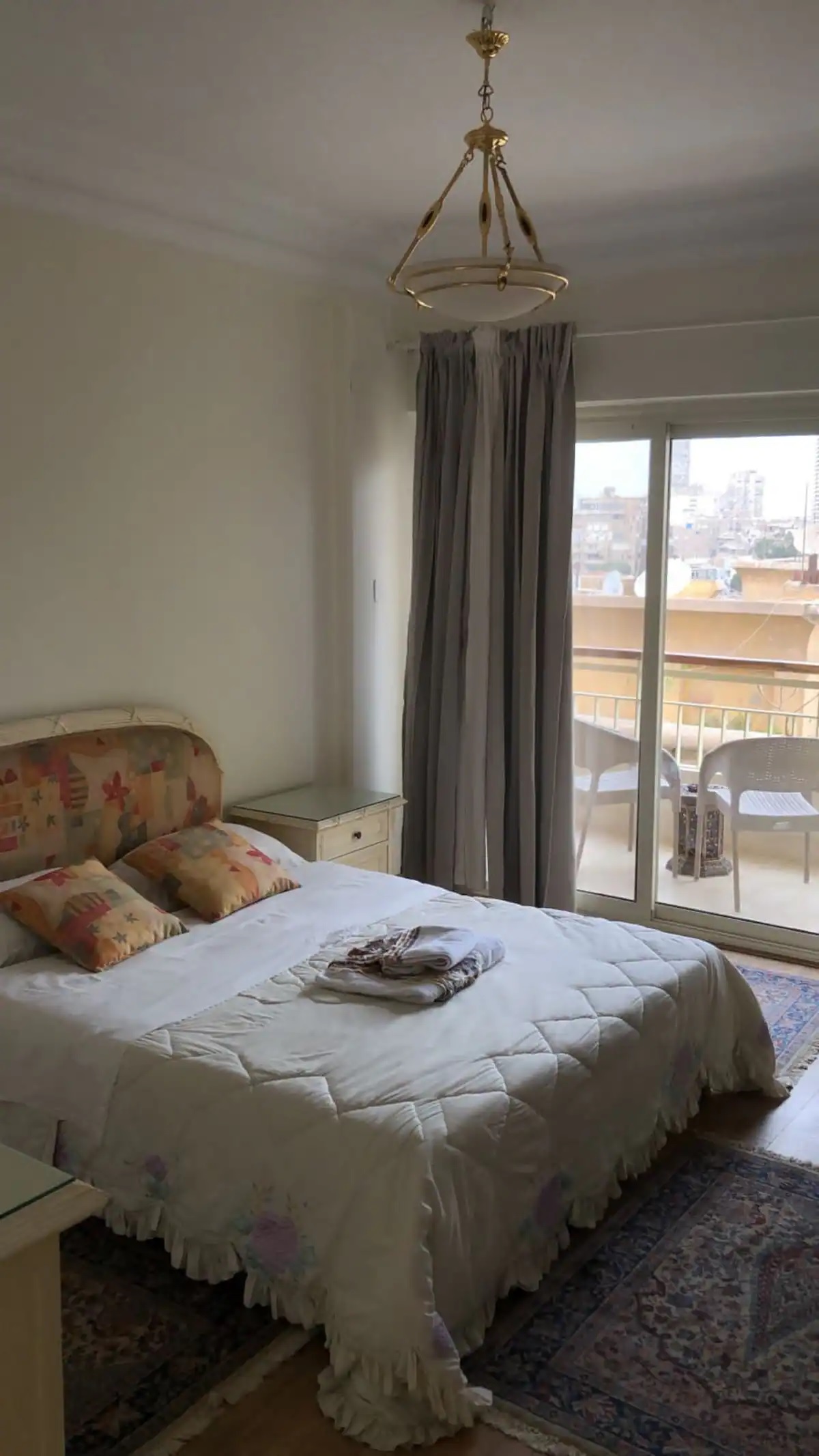 Zamalek 3 bedroom flat cairo property bedroom balcony