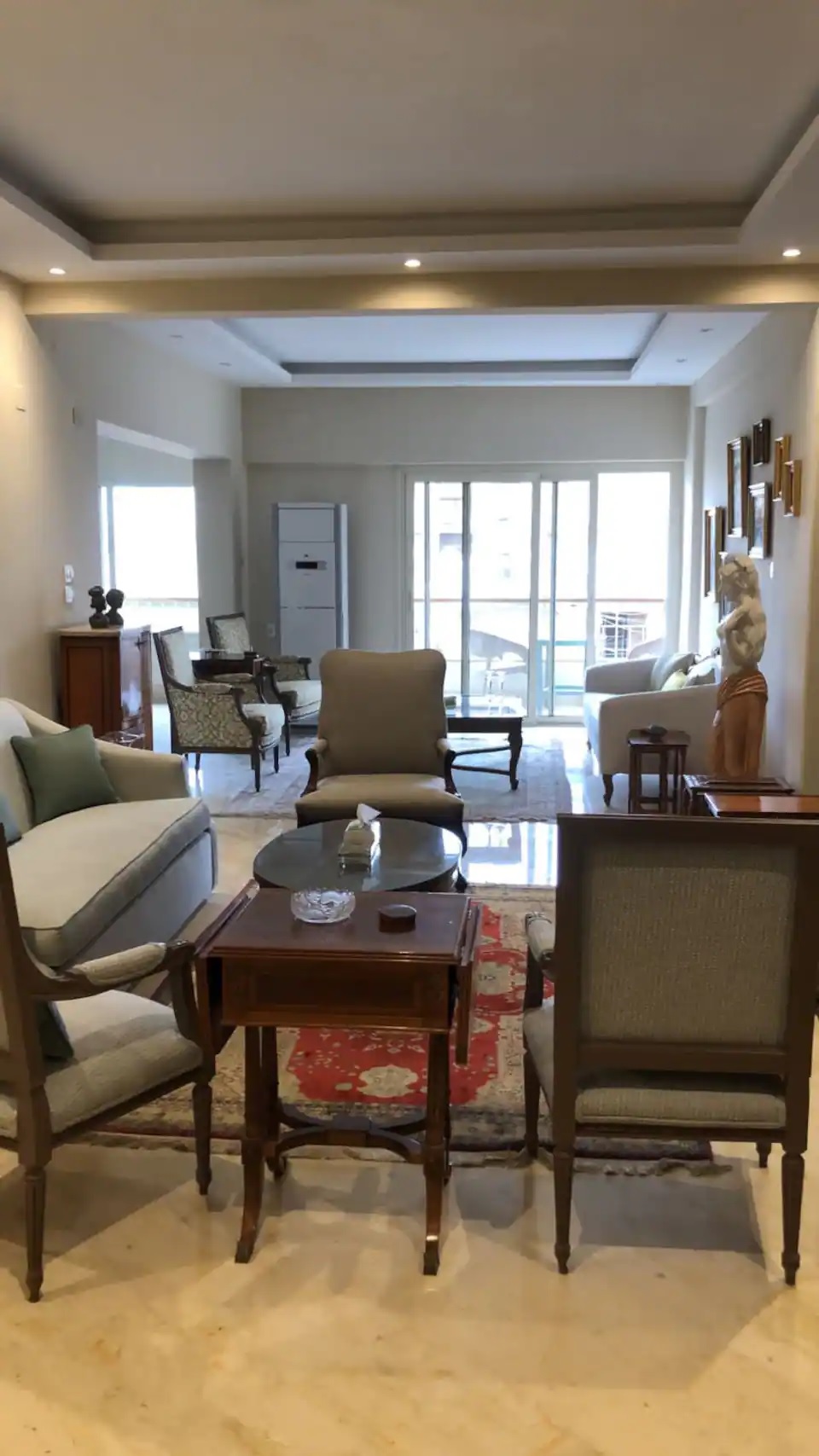 zamalek 3bed flat cairo rent property living room